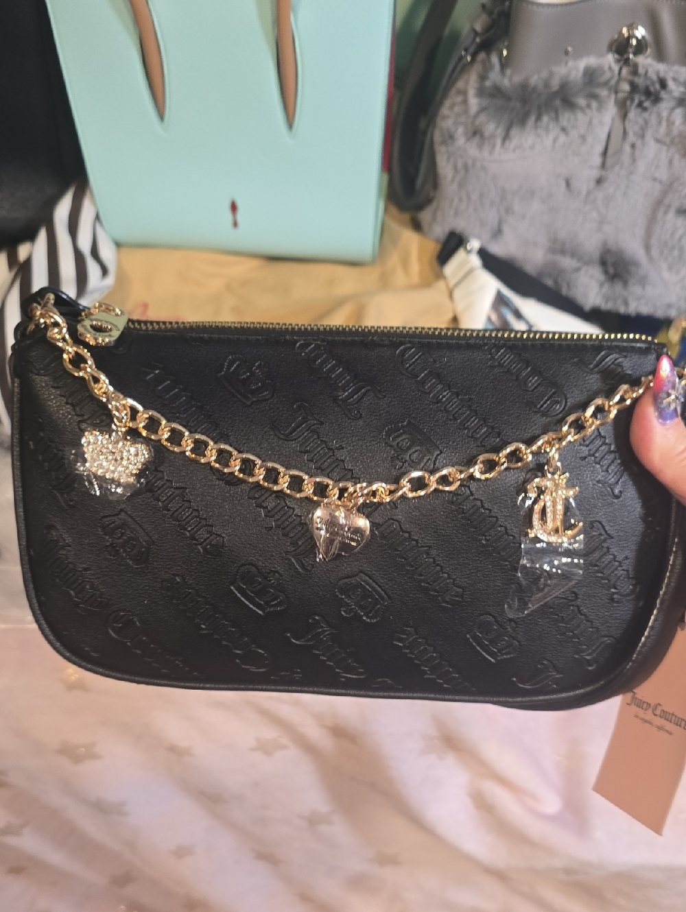 Juicy couture black shoulder bag